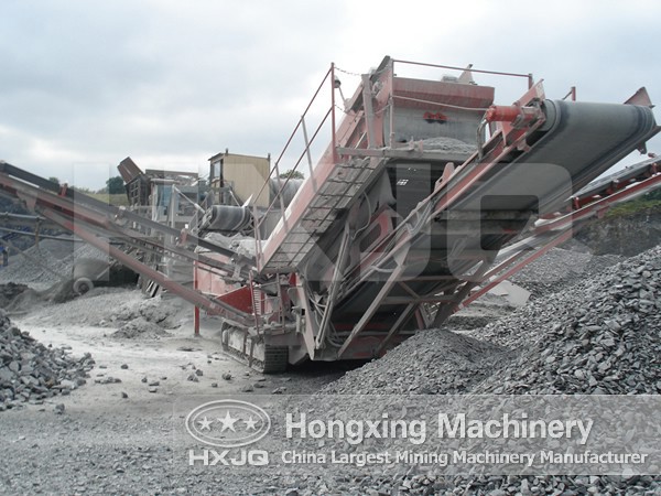 Hongxing basalt aggregate production line is used for urban road construction